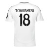 Maillot de Supporter Real Madrid Tchouameni 18 Domicile 2024-25 Pour Enfant